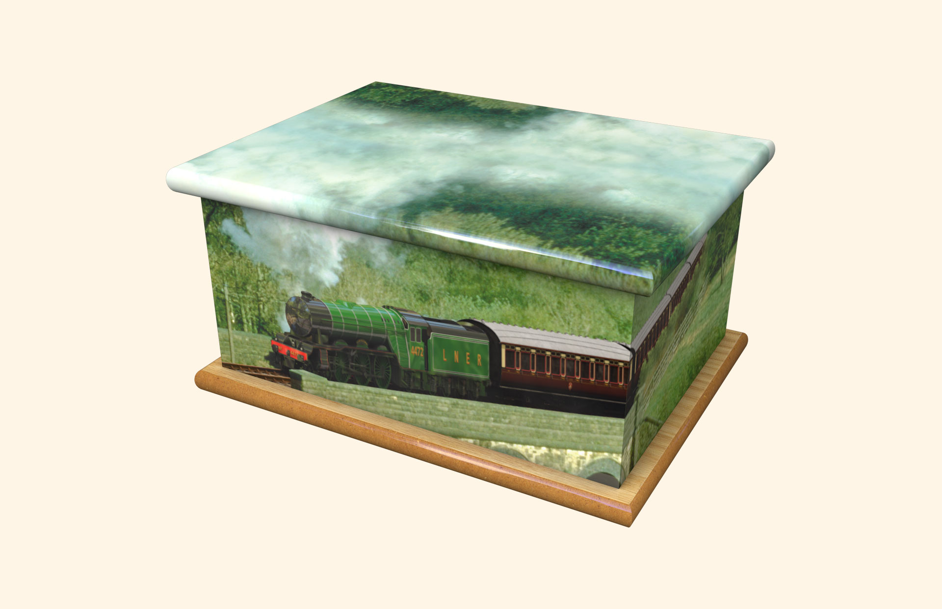 Flying Scotsman adult ashes casket